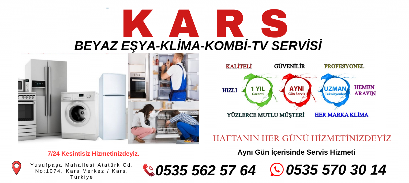 Kastamonu Beyaz Eşya Servisi